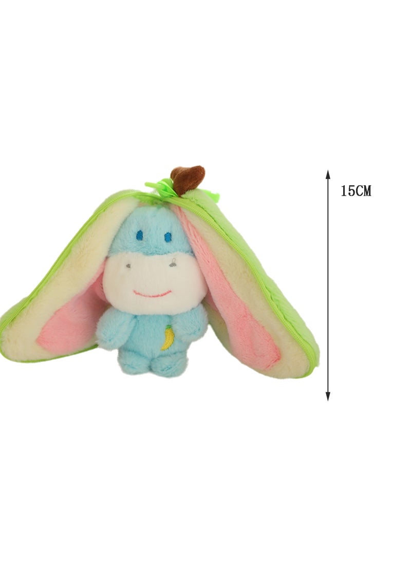 15 CM Cute Cartoon Animal Plush Toy Widgets Backpack Key Pendant For Girls And Boys All Ages Gift（Style 2） - Image 2